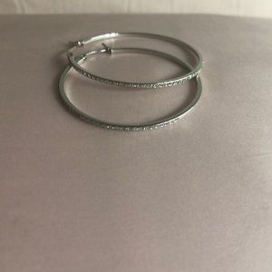 Zales Platinum Plated Diamond Earrings